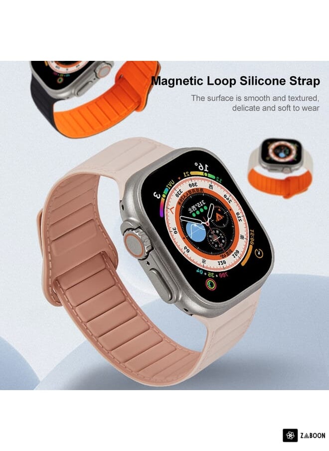 Generic - Apple Watch 8 45mm  Loop Magnetic Silicone Watch Band - Image 1