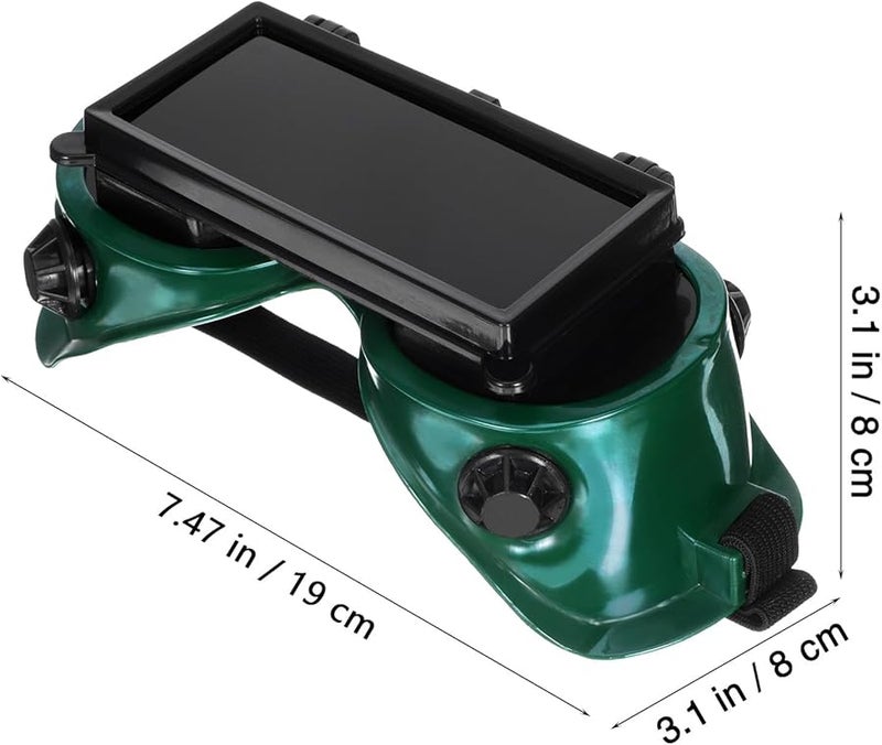 Kisangel 2pcs Flip Up Welding Safety Glasses Anti Scratch Lens Protective Eyewear - Image 3