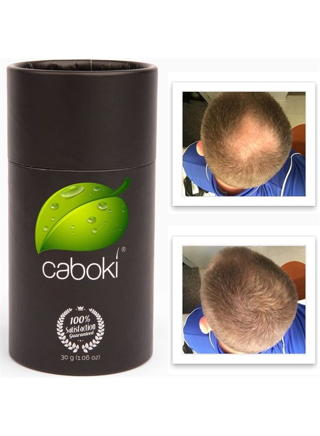 Caboki Hair Loss Concealer. Makes Thin Hair Look 10X Fuller Instantly. Eliminates Bald Spot and Thinning Hair (30G, 90-Day Supply). Light Brown - Image 1