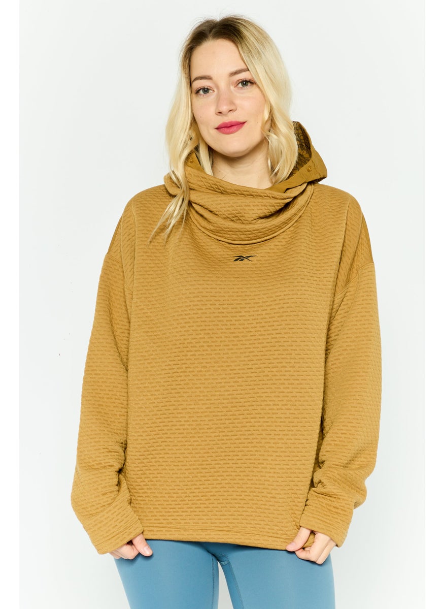 Reebok Women Sportswear Fit Outdoor Sweatshirt, Brown  - Image 1