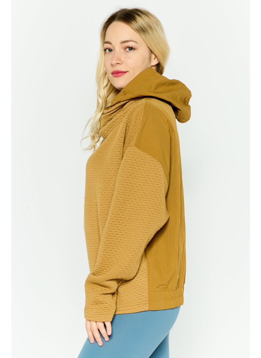 Reebok Women Sportswear Fit Outdoor Sweatshirt, Brown  - Image 2