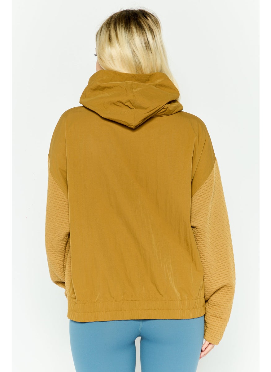 Reebok Women Sportswear Fit Outdoor Sweatshirt, Brown  - Image 3