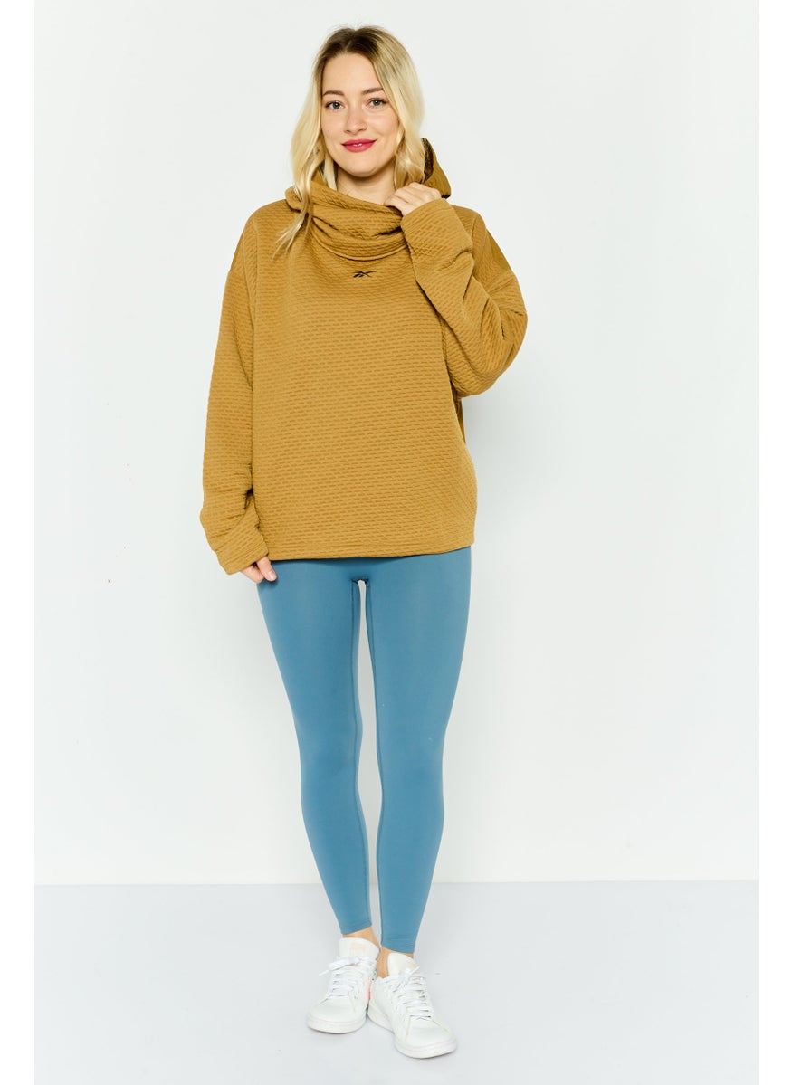 Reebok Women Sportswear Fit Outdoor Sweatshirt, Brown  - Image 4