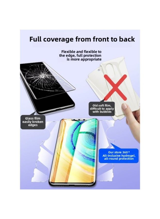 Generic - For Huawei Mate30pro Tempered Hydrogel Film Huame30 All-in-One Film M30epro Full Screen Coverage-Color:Pay Attention To The Store Collection, Purchase And Order-back Film Lens Film Paste Bad Package Compensation-Dimensions:For Huawei Mate30 - Image 1