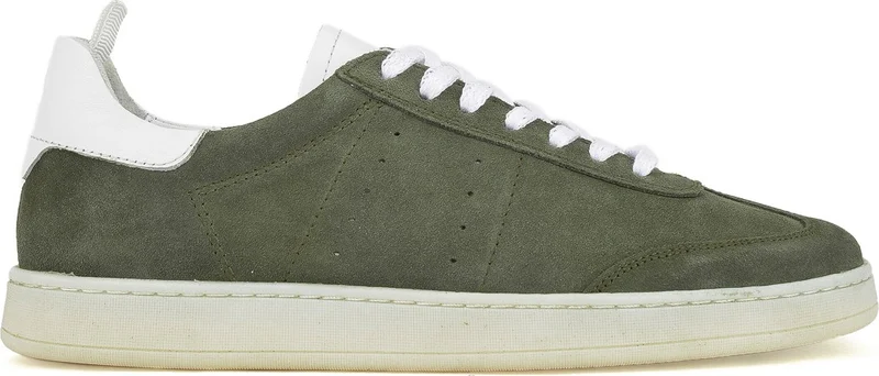 زيا , Men's Genuine Leather Sneaker 1411026Z2122 Green