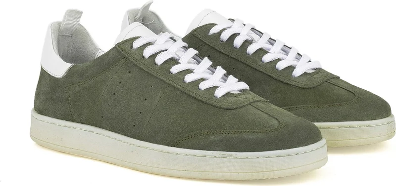 زيا , Men's Genuine Leather Sneaker 1411026Z2122 Green
