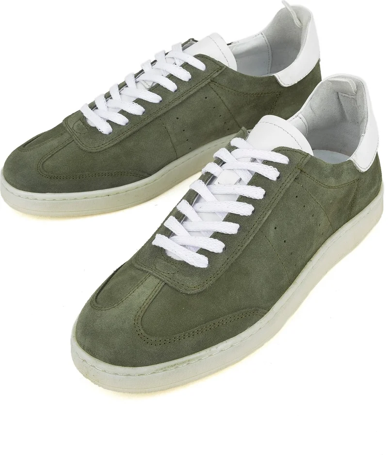 زيا , Men's Genuine Leather Sneaker 1411026Z2122 Green