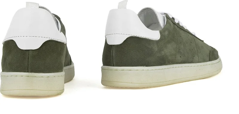 زيا , Men's Genuine Leather Sneaker 1411026Z2122 Green