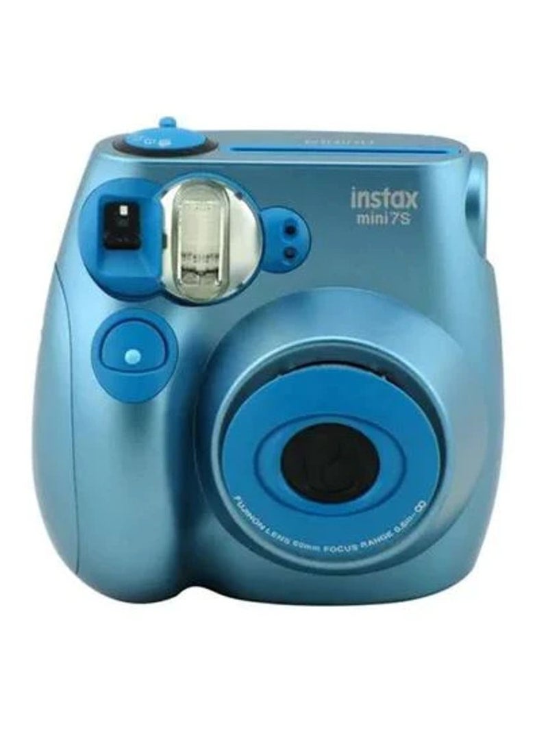 Instax - Fujifilm Instax Mini 7S Instant Film Camera Metallic Blue - Image 1