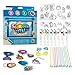 Ooly 74 PC DIY Shrinking Art Kit with 8 Paint Markers Includes 48 Plastic Pre Cut Charms 15 Colored Ball Chains and 2 Colored Cords No Mess Creative Activity Jewelry Making Kit - Image 2