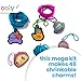 Ooly 74 PC DIY Shrinking Art Kit with 8 Paint Markers Includes 48 Plastic Pre Cut Charms 15 Colored Ball Chains and 2 Colored Cords No Mess Creative Activity Jewelry Making Kit - Image 4