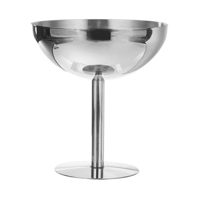 uxcell Stainless Steel Martini Cocktail Glasses, 1Pcs 450ml/16 OZ Unbreakable Martini Glasses, Metal Shatter Proof For Wedding, Parties, Giftï¼ŒSilver