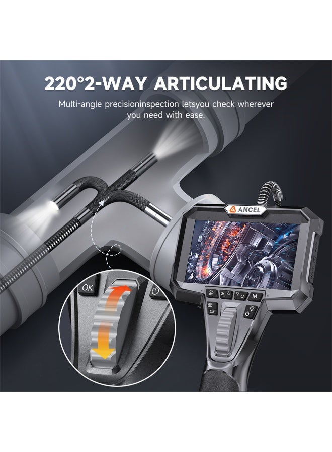 Ancel Handheld Steering Industrial Pipeline Endoscope, High-definition 1280P Waterproof - Image 4