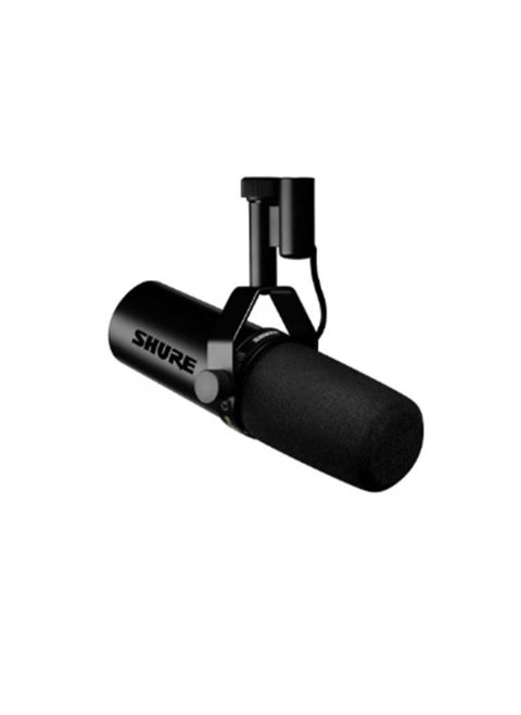 Dynamic Vocal Microphone W/Built-In Preamp For Streaming, Podcast, Recording, Wide-Range Frequency, Warm And Smooth Sound, Rugged Construction, Detachable Windscreen SM7DB Black