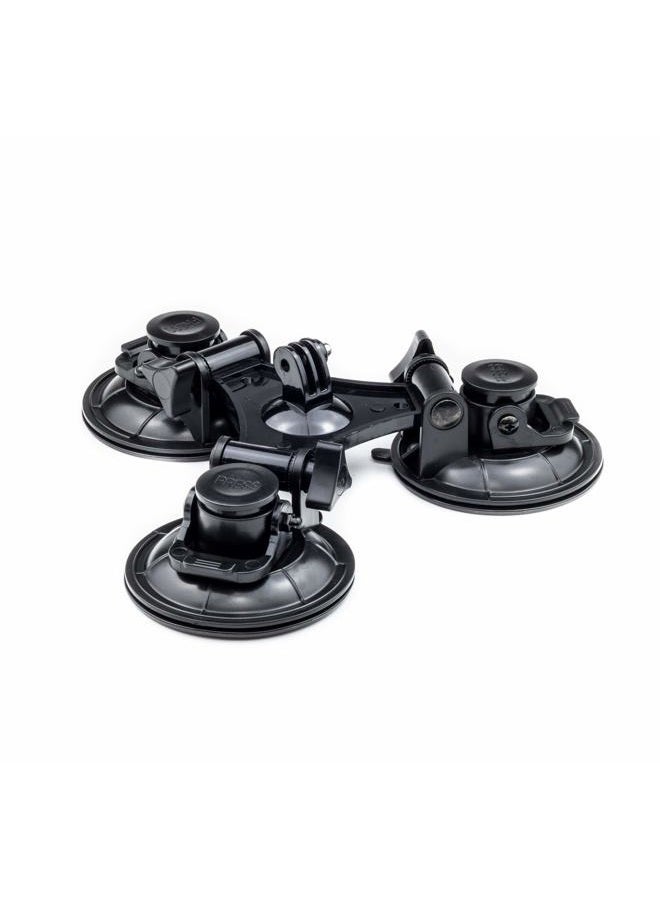 DigiCharge Action Camera Car Windshield Window Triple Suction Cup Mount Holder Compatible For GoPro Hero13 Hero12 Hero11 Max/DJI Osmo Action 5 / Hero 13 12 11 Mini 10 9 8 Akaso Apexcam Go Pro Cam - Image 2
