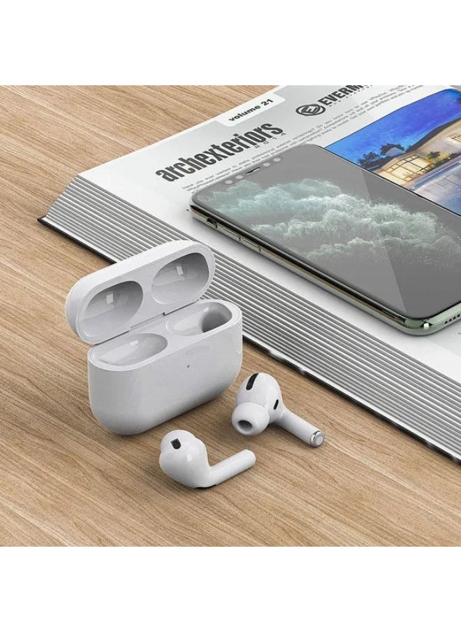 SHOPI - InPods Pro Wireless Bluetooth Earphone In Ear Earbuds Smart Touch Stereo Headphones Macaron TWS Bluetooth 5.0 Sports Gaming Headset For IOS Android Phone Huawei Xiaomi Samsung OPPO Vivo-WHITE - Image 1