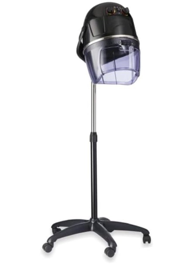 Professional hair dryer with adjustable hood, timer, and swivel wheels for beauty and salon equipment. - Image 1