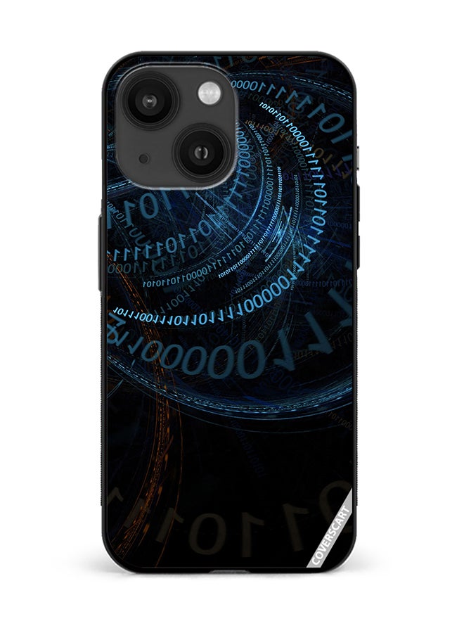 COVERSCART Protective Case Cover For Apple iPhone 14 Plus Binary Code Abstract Design Multicolour