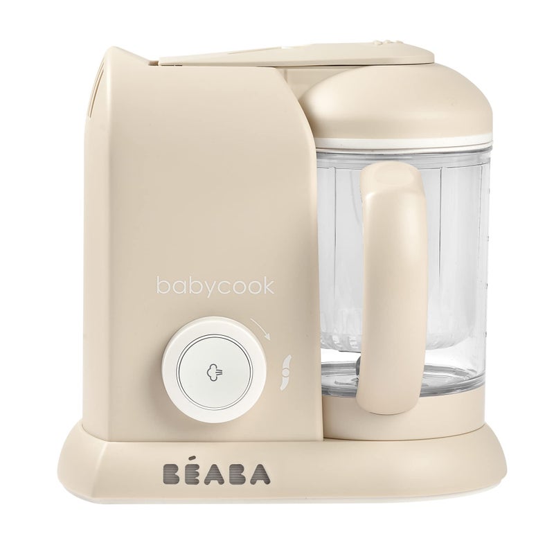 BEABA Babycook Solo 4 in 1 Baby Food Maker Puree Steamer and Blender for Purees Grinder with Auto Steam Cooking Lrg Capacity 45 Cups 27 Servings in 20 Mins Oat