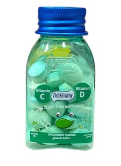 Dosfarm Dosfarm Vitamin C & D Sugar Free Mint Candy With Spearmint Flavor 22 g 