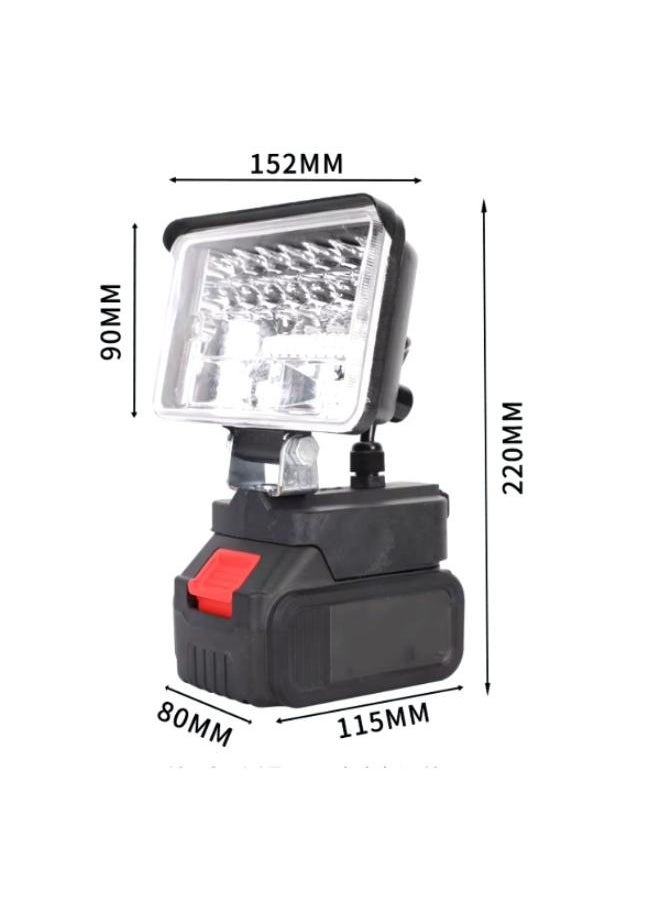 Generic 21V 5inch Lithium Battery Super Bright Led Work Light for Camping Rechargeable Led  - Image 2