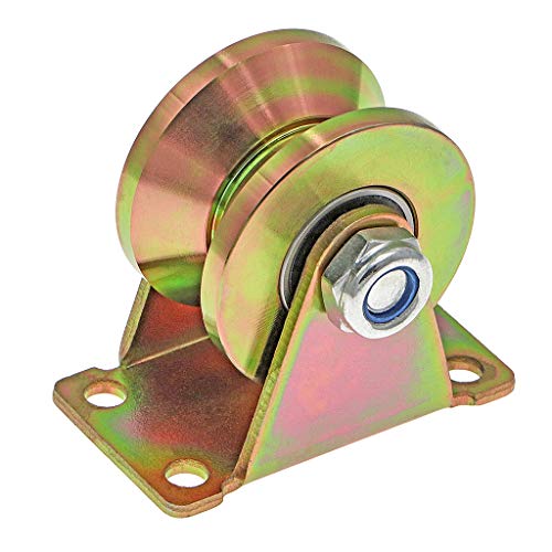 Skelang 2" V-Groove Wheel, Sliding Gate Casters, Heavy Duty Rigid Roller for Inverted V-Track, Rolling Gate, Industrial Machines Rail, Total Load Capacity 2500 Lbs, Pack of 4 - Image 2