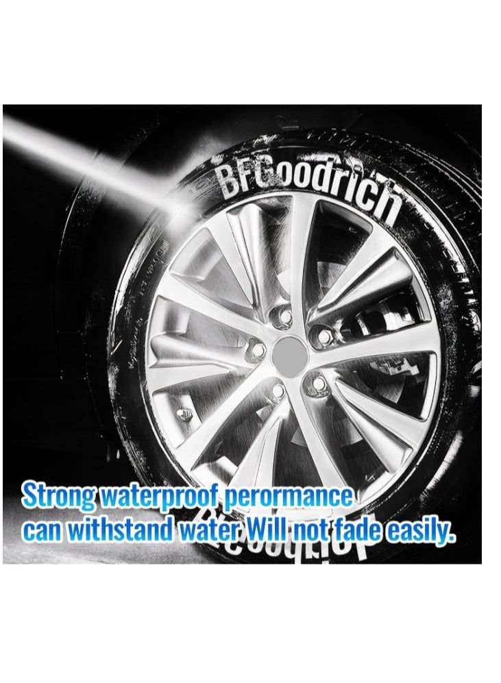 2PCS Premium Tire Marker Pens, White Waterproof Paint Markers For Car Tire Lettering,Paint Pen for Car Tires,Car Tire Graffiti Pen,Automobile Decoration Supplies - Image 4