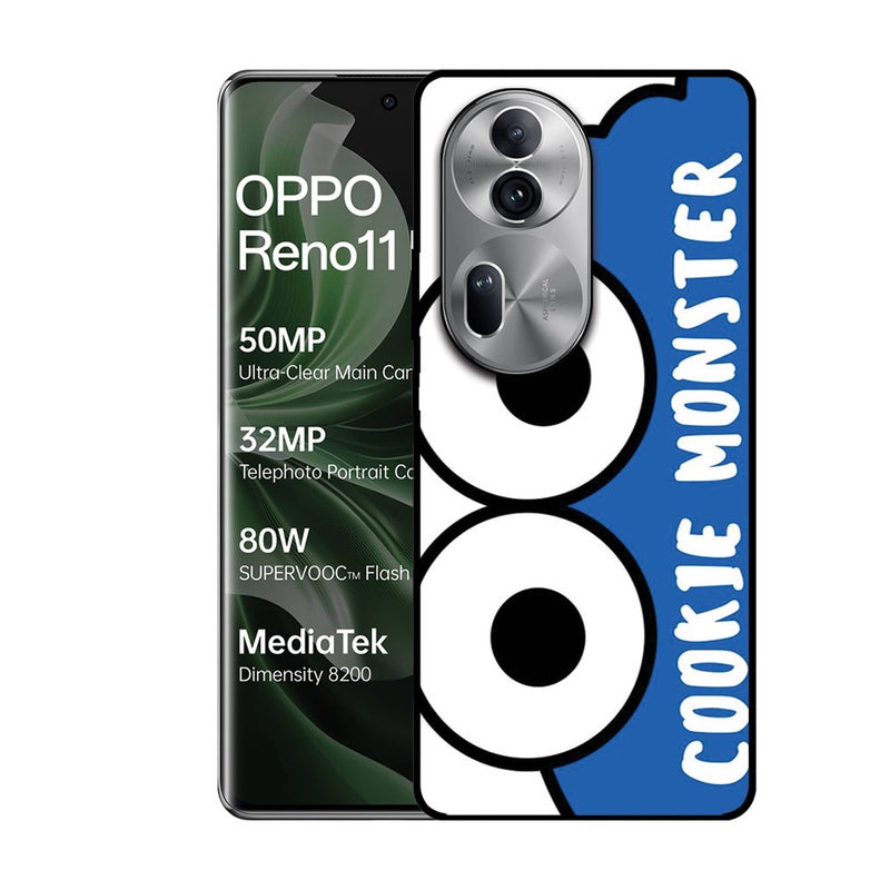 EYE CATCH Printed Protective Case Cover For Oppo Reno 11 Pro -  Cookie Monster - Image 1