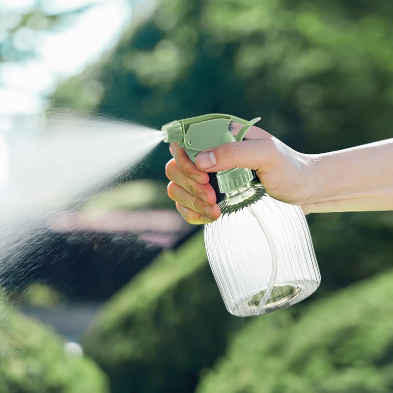 Azonee 600ML Flower Watering Spray Bottle, Ergonomic Bottle with Adjustable Nozzle for Hairdressing, Gardening, Pet Grooming & Home Cleaning (Green) - Image 2