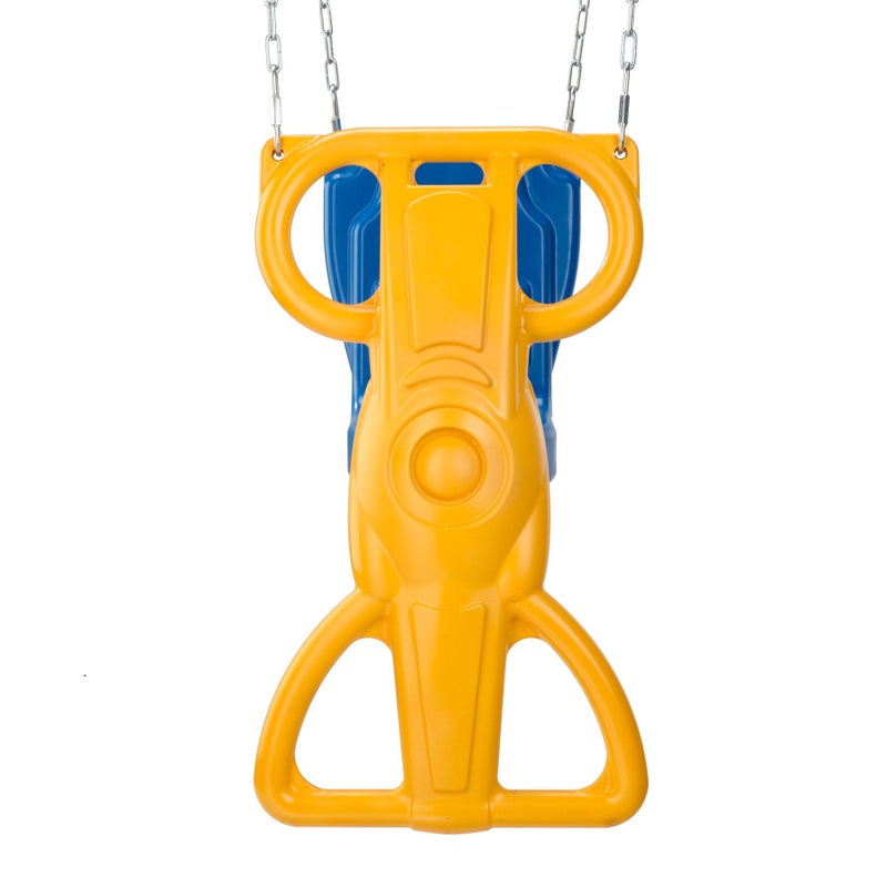 Swing-N-Slide Wind Rider Glider Swing, No Swing Hangers Yellow/Blue, 72" H x 14" W x 25" L - Image 2