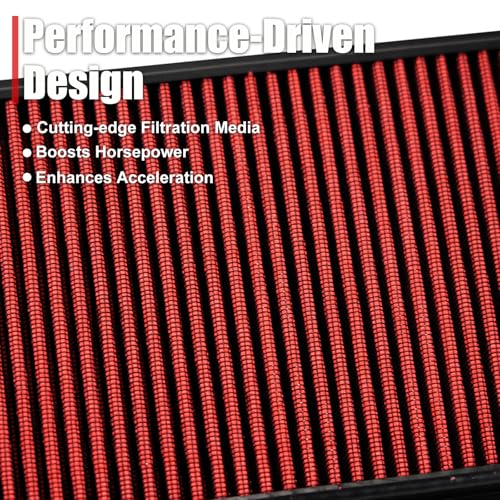 RYANSTAR RACING High-Flow Engine Air Filter 33-2395 Compatible with Ford Lincoln Mazda Washable and Reusable Improves Power and Throttle Response Designed for Lifelong Use - Image 5
