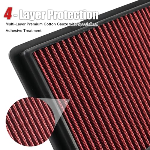 RYANSTAR RACING High-Flow Engine Air Filter 33-2395 Compatible with Ford Lincoln Mazda Washable and Reusable Improves Power and Throttle Response Designed for Lifelong Use - Image 3