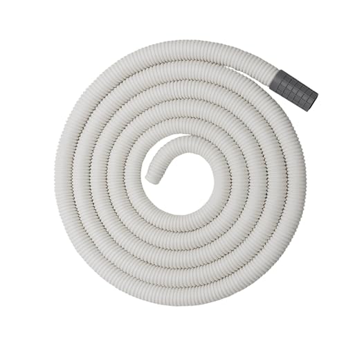 KI BATH FITTINGS KI 2 Meter Washing Machine Inlet Pipe | White PVC Water Inflow Hose for Semi Automatic Machines | Leak-Proof Extension Pipe (Pack of 1) - Image 1