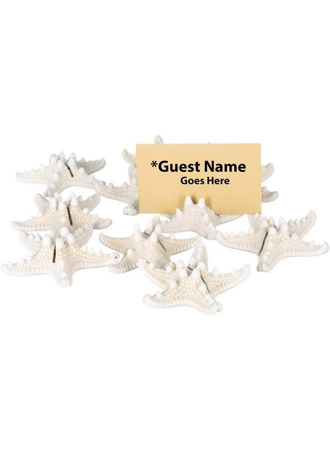 Nautical Crush Trading Real Knobby Starfish Place Card Holder Set | Real Knobby Starfish for Beach Wedding Place Cards | Starfish for Wedding or Event Table Decor | (10 Piece Set) - Image 1