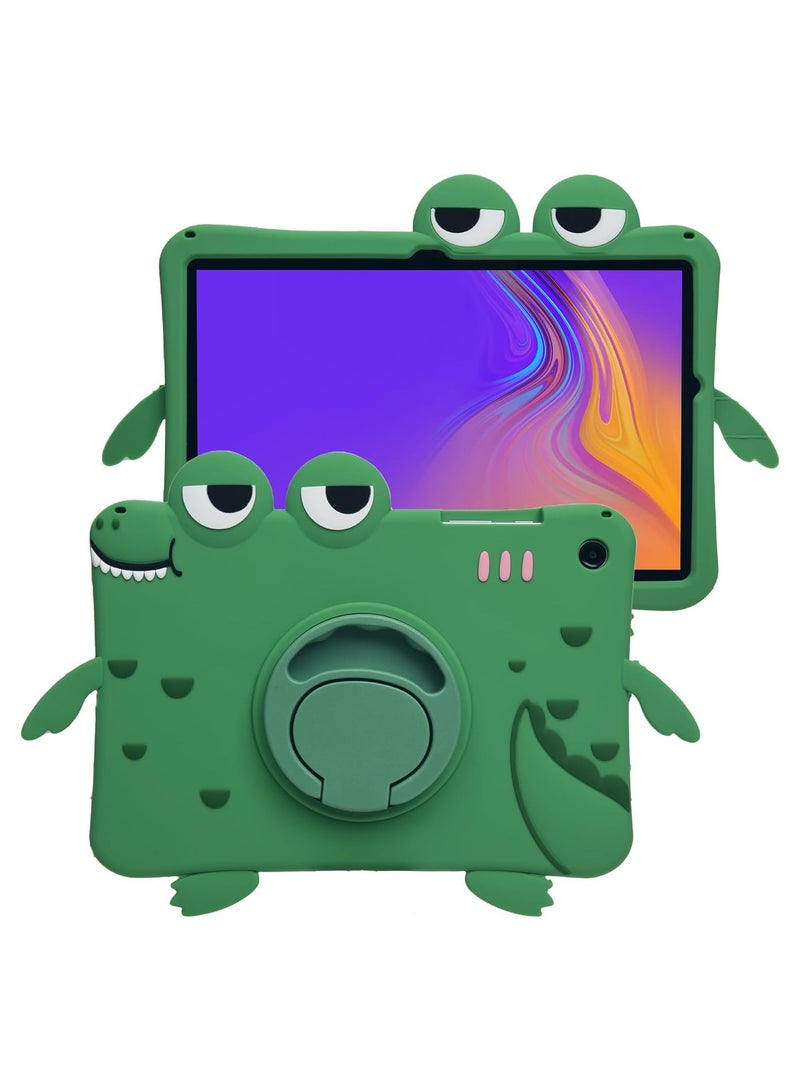 عام Samsung Galaxy Tab A9 Plus، 3D لطيفة كارتونية ناعمة السيليكون ستاند 【مضادة للسقوط، مقاومة للصدمات، مانعة للانزلاق】 مقبض حامل قلم للأطفال والمراهقين - Image 1