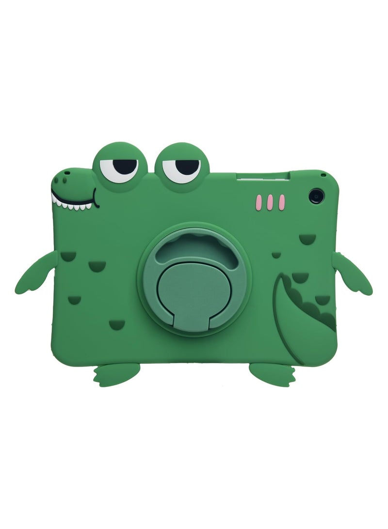 عام Samsung Galaxy Tab A9 Plus، 3D لطيفة كارتونية ناعمة السيليكون ستاند 【مضادة للسقوط، مقاومة للصدمات، مانعة للانزلاق】 مقبض حامل قلم للأطفال والمراهقين - Image 2