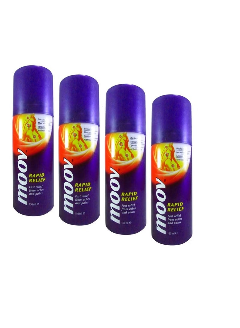 Mov Fast Pain Relief Spray 150 ml Set of 4