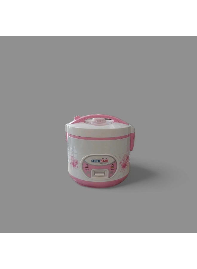 نوفا طباخ أرز كهربائي نوفا سعة 1.8 لتر - سعة كبيرة، وعاء غير لاصق، تشغيل بلمسة واحدة، وظيفة الحفاظ على الدفء، تصميم وردي أنيق - Image 4