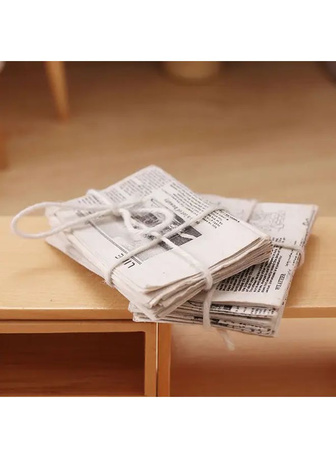 Mini Newspaper Bundle For 1:12 Scale Dollhouse Play House Decoration 10pcs - Image 1