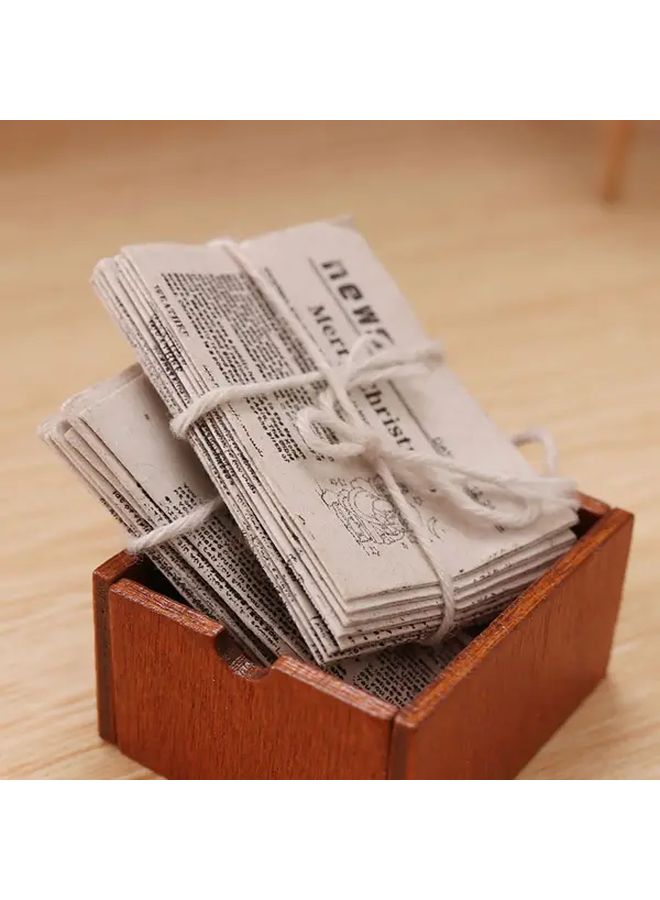 Mini Newspaper Bundle For 1:12 Scale Dollhouse Play House Decoration 10pcs - Image 2