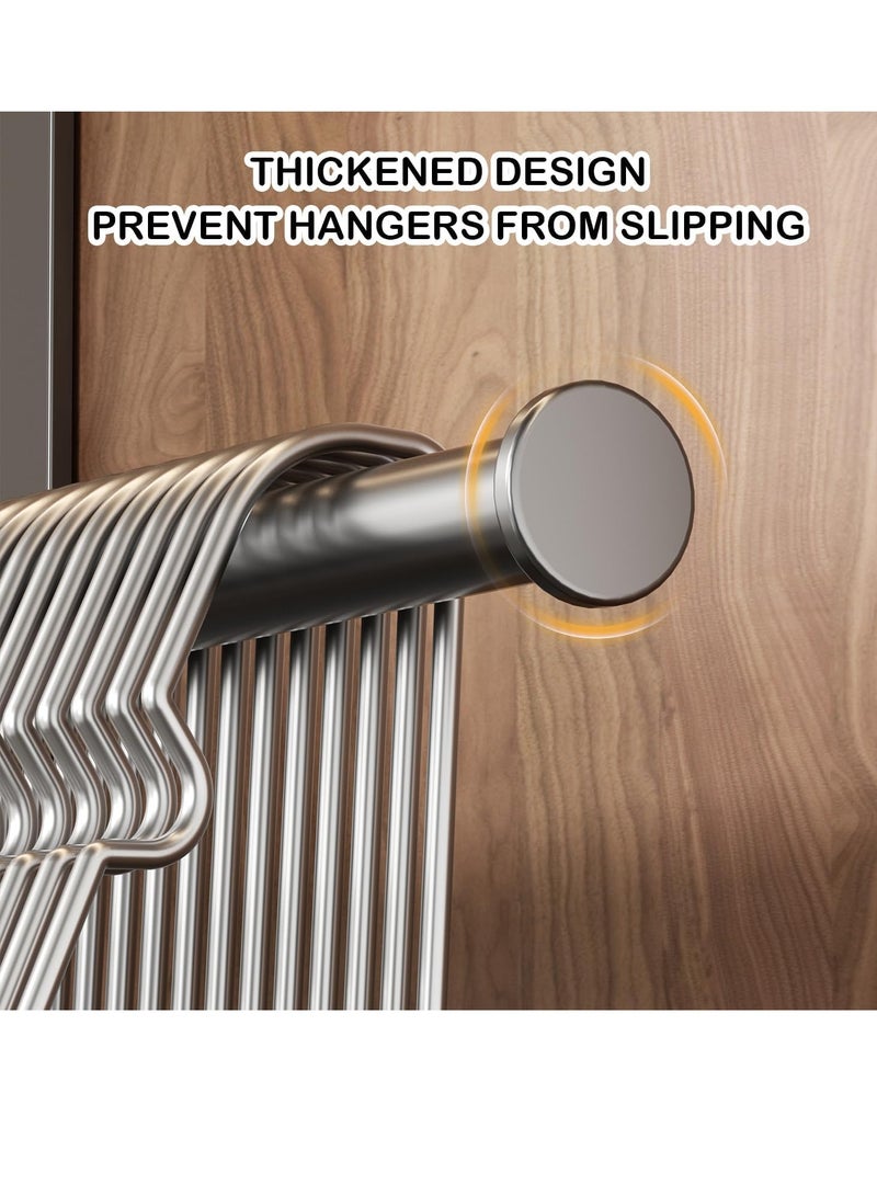 Excefore Hanger Organizer Stacker for Space Saving,Aluminum Clothes Hanger Storage Rack for Closet Laundry Room Washing Machine,No Punching/Perforation  - Image 5