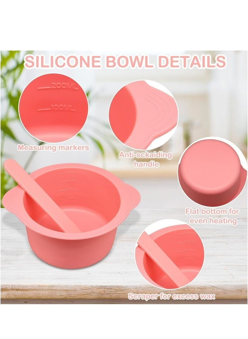 كيلا بطانتان سيليكون غير لاصقتان لتسخين الشمع من بوكيلا، قابلة لإعادة الاستخدام، بديل لوعاء تسخين الشمع - Image 3