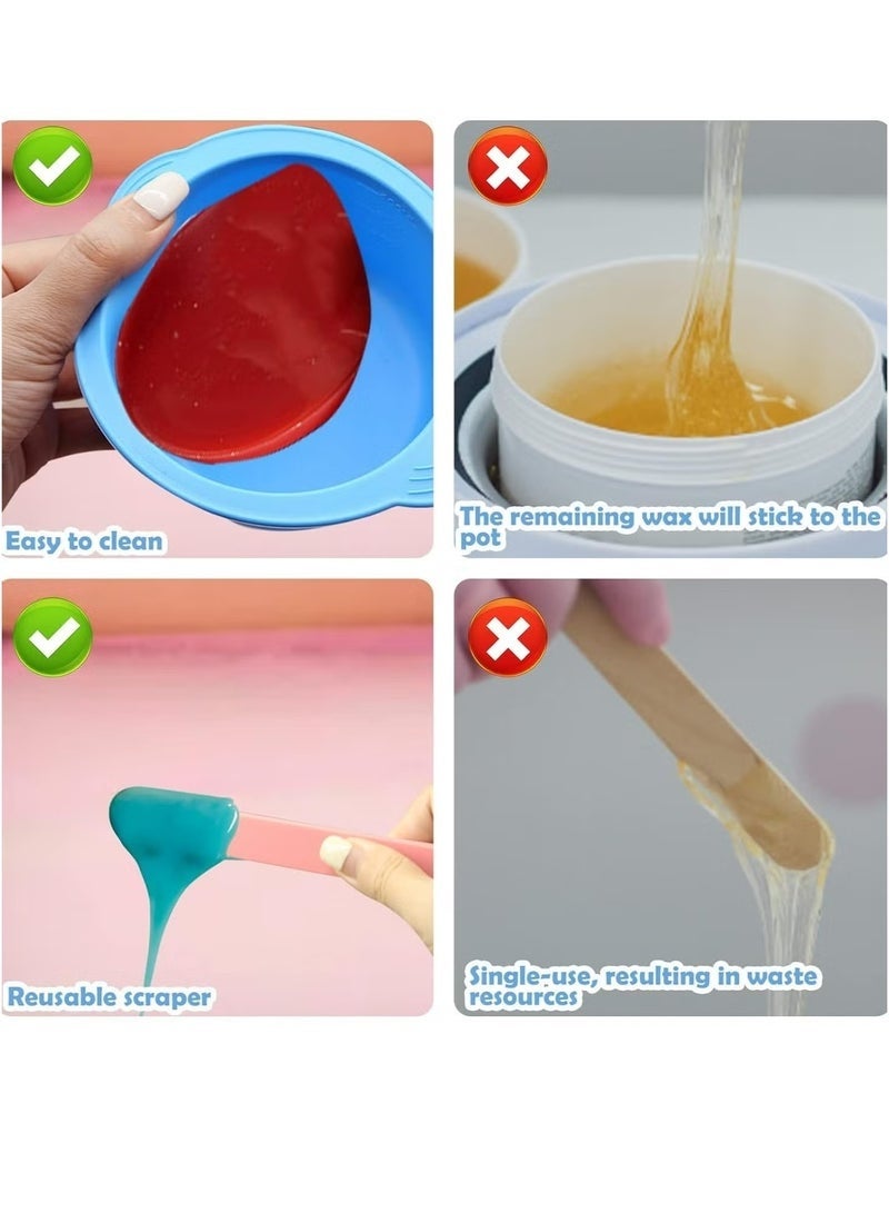 كيلا بطانتان سيليكون غير لاصقتان لتسخين الشمع من بوكيلا، قابلة لإعادة الاستخدام، بديل لوعاء تسخين الشمع - Image 5