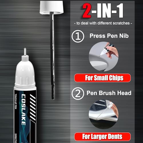 COSLAKE Car Touch Up Paint(Onyx Black/Void Black(GBA/WA8555)) for GMC, Car Paint Scratch Repair Kit, Quick & Easy Solution to Repair, 2 in 1 Scratch Remover Pen with Color-Matched - Image 3