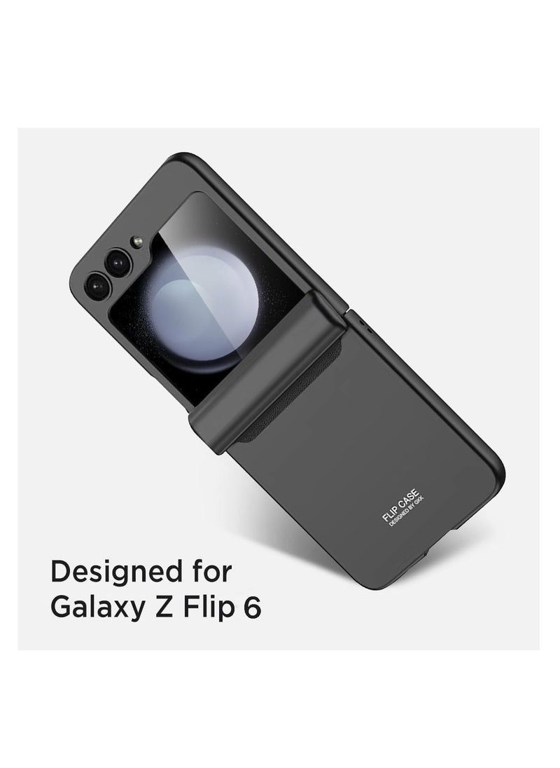 Aookay For Samsung Galaxy Z Flip 6 Case with Privacy Screen Protector, Full Body Cover Hard PC Shockproof Magnetic Hinge Protection Protective Case for Galaxy Z Flip 6  - Image 4