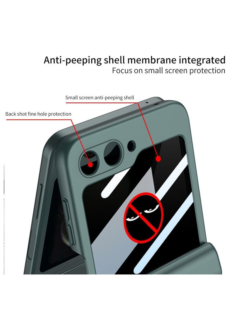Aookay - For Samsung Galaxy Z Flip 6 Case with Privacy Screen Protector, Full Body Cover Hard PC Shockproof Magnetic Hinge Protection Protective Case for Galaxy Z Flip 6 - Image 1