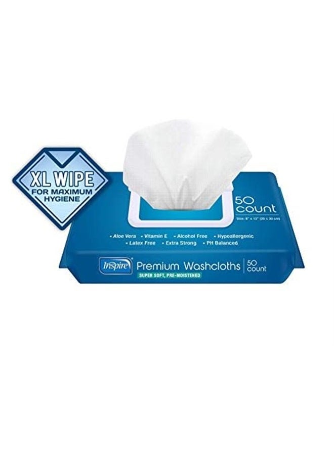 Inspire Disposable Washcloths - Body Cleansing Wipes for Adults | Extra Large Adult Wipes | Bathroom Wipes Adults - 50 Count (Pack of 8) - Image 5