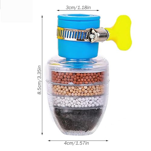 TASMAX water filter for tap filter for kitchen filter tap water filter for bathroom water softener water purifier for water purifier for drinking (6-Layer Filtration) pack 1 - Image 2