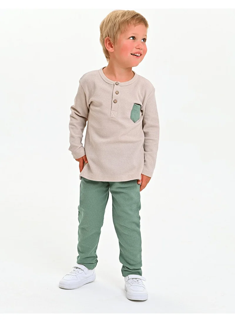 Luggi Baby Crew Neck Long Sleeve Boy 2 Piece Set