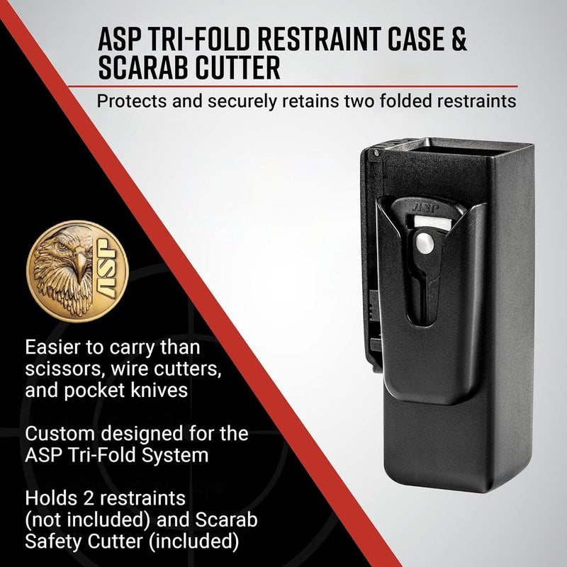 ASP Scarab Cutter for Tri-Fold Restraints, Clippers for Safe Removal of Disposable Cuffs, Compact Safety Blade for Removing Bands and Medical Bracelets - Image 1